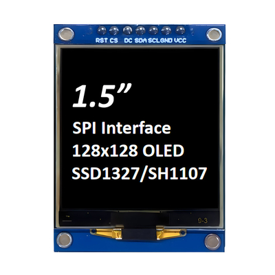 SPI 1,5 ιντσών OLED οθόνη 128x128 Dot Matrix SSD1327/SH1107G Λευκές / Γαλάζιες γραμματοσειρές 7-pin μονάδα