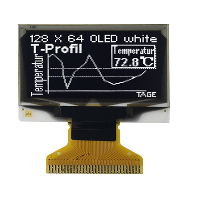 Παθητική επίδειξη OLED 128x64 άσπρη μπροστινή οθόνη γραφικής παράστασης SSD1306 0,96 ιντσών