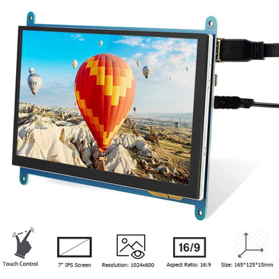 Οθόνη Raspberry PI 7 ιντσών HDMI TFT LCD με χωρητική οθόνη αφής