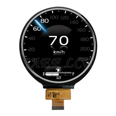 Δείκτης κυκλικής μορφής TFT LCD 4 ιντσών για οχήματα με φωτεινότητα επιφάνειας 1000nits