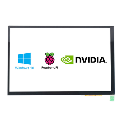 επίδειξη 10,1 ίντσα HDMI αφής 300cd/m2-1000cd/m2 PCAP με το συμβατό σύστημα σμέουρων pi
