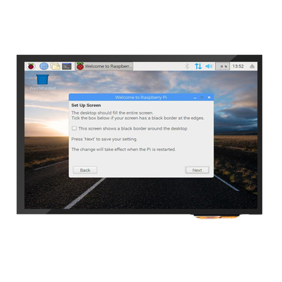επίδειξη 10,1 ίντσα HDMI αφής 300cd/m2-1000cd/m2 PCAP με το συμβατό σύστημα σμέουρων pi