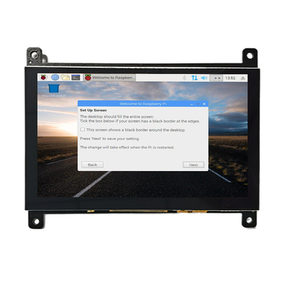 HDMI συμβατό με τα σημεία επίδειξης 800x480 ίντσας TFT LCD σμέουρων Pi4 5 με το ΚΠΜ (Κοινή Πολιτική Μεταφορών)