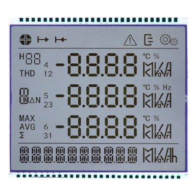 Μετρητής ηλεκτρικής ενέργειας LCD, οθόνη LCD τμήματος για 86 πολυλειτουργικό τριφασικό μετρητή ηλεκτρικής ενέργειας