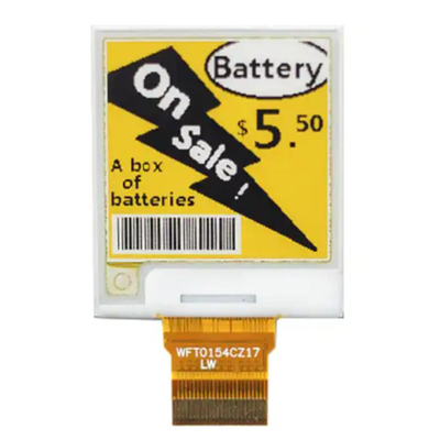 1.54 ιντσών E-ink Display 200*200 μονάδες ανάλυσης, AM EPD, Ultra Low Power Consumption SPI interface