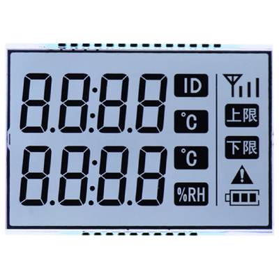 Προσαρμοσμένο πίνακα LCD TN, LCD μετρητή με τάση, ρεύμα, θερμοκρασία, χαρακτήρες ισχύος / τμήματα