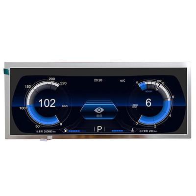 Τυποποιημένη οθόνη 12,3" TFT LCD Bar Type 1920x720 Dots LVDS IPS HD Automobile Grade For Advertising Player