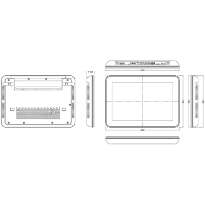 10.1 IPS οθόνη 1280*800 χρωματική λάμπα Android All-in-One μηχανή
