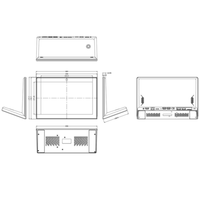 10.1 ιντσών Android Monitor1280*800 IPS οθόνη με επαφή χωρητικότητα με RK3128 Quad Core