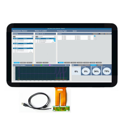 PCAP TFT οθόνη 21,5 ιντσών FHD 1920*1080 Ανάλυση, LVDS 21,5 ιντσών TFT LCD οθόνη με ενσωματωμένο οδηγό φώτων LED