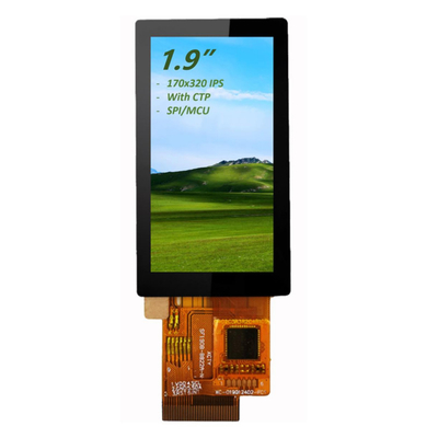 1.9" IPS TFT LCD οθόνη αφής 170x320 πλήρης γωνία θέασης με CTP και SPI/MCU διεπαφή