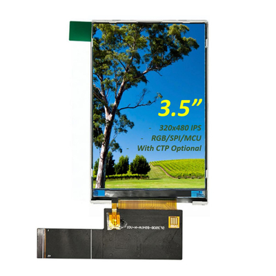 3.5 ιντσών TFT LCD οθόνη 320x480 HVGA IPS πλήρης γωνία θέασης με RGB / MCU / SPI διεπαφή