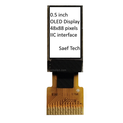 0.5 ιντσών OLED οθόνη 88x48 Pixels Παθητική μήτρα με διεπαφή I2C