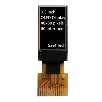 0.5 ιντσών OLED οθόνη 88x48 Pixels Παθητική μήτρα με διεπαφή I2C
