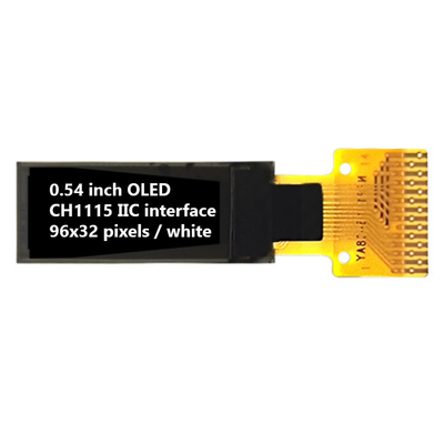 0.54 ίντσες I2C OLED οθόνες 96x32 Pixels 60cd/M2 Όλες οι γωνίες θέασης