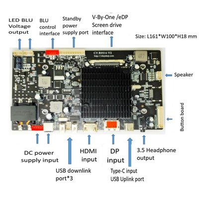 Ηλιακό διάβασμα 27 ιντσών UFD TFT LCD οθόνη 60HZ 1000nits EDP διεπαφή