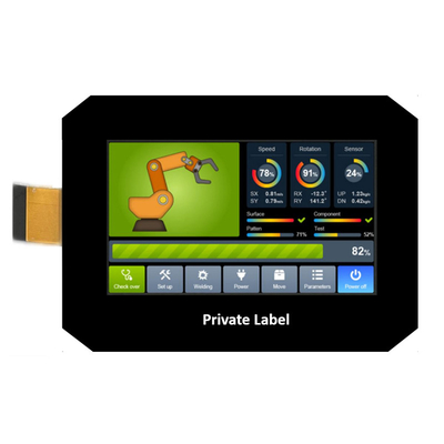 PCAP TFT οθόνη 4,3 ιντσών Κίνα TFT γραφική οθόνη LCD 480 * 272 IPS RGB 40 πιν με χωρητική οθόνη αφής