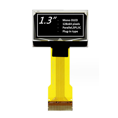 1.3 ίντσες Μονοχρωματική μονάδα οθόνης OLED 128x64 Pixel λευκό/μπλε Προαιρετικό