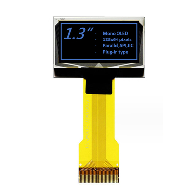 1.3 ίντσες Μονοχρωματική μονάδα οθόνης OLED 128x64 Pixel λευκό/μπλε Προαιρετικό