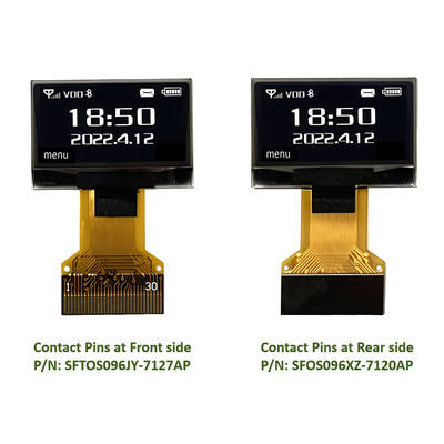 0.96 ιντσών OLED οθόνη 128x64 Pixel SPI I2C Interface Plug-In σύνδεση