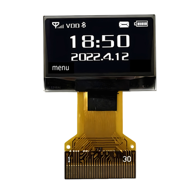 Χαμηλό κόστος 0,96 ιντσών OLED οθόνη 128X64 IIC I2C SPI 8080 Διασύνδεση 30 πινών ZIF FPC