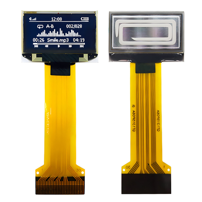 0.96 ιντσών 30 Pin ZIF Connector OLED Thin Display Panel 128x64 Dot Matrix SPI I2C Διασύνδεση