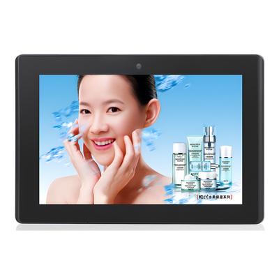10 ιντσών τοιχώδης Android διαφημιστική οθόνη με 1280x800 Multi Touch Wifi POE RJ45 Port LCD Monitor