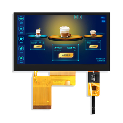 4.3 ίντσες 800x480 Dots PCAP TFT Display Συγκινητική οθόνη αφής Διασύνδεση RGB