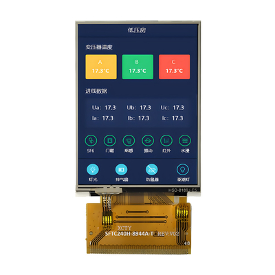 2.4 ιντσών TFT LCD Display Manufacturer China ILI9341 Δρομολογητής IC 400 Nits MCU&amp;RGB Διασύνδεση