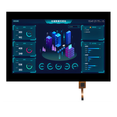 7 ιντσών οθόνη αφής TFT με IK08 Konning Gorilla 2 Cover Glass, σκληρότητα επιφάνειας>7H