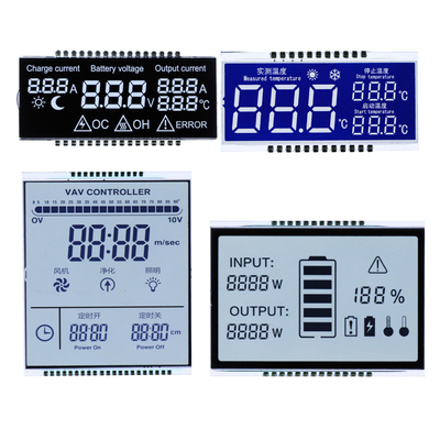 Προσαρμοσμένη οθόνη LCD TN/HTN/STN/FSTN/VA Μονοχρωματική οθόνη με μονοχρωματικό τμήμα χαρακτήρα COG Dot Matix