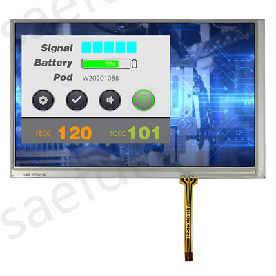 7 ιντσών TFT LCD οθόνη Innolux AT070TN83 800x480 Dots 40 Pins RGB διεπαφή με RTP