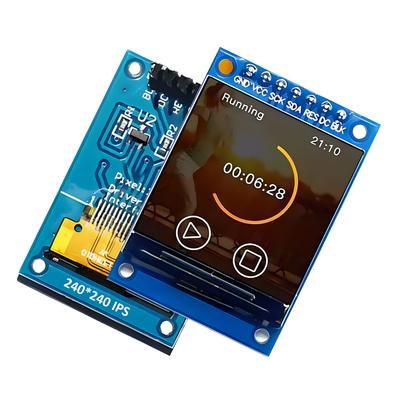 1.3" SPI TFT Μοντέλο οθόνης LCD ST7789 240x240 3.3V 65K πλήρες χρώμα 51 STM32 Για Arduino