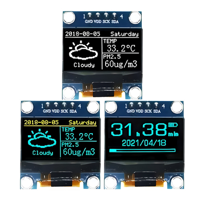 0.96 ιντσών 128x64 Dot Matrix OLED οθόνη Μονάδα 4-Pin Διασύνδεση I2C