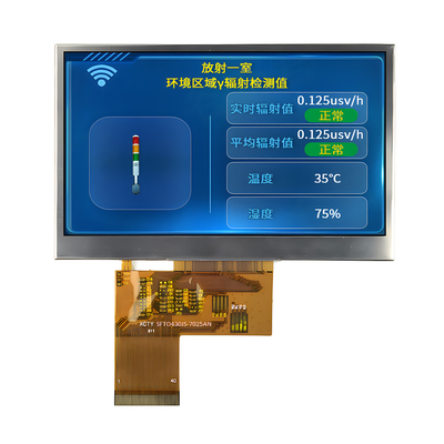 4.3 ίντσες IPS TFT LCD 480 * 272 Pixel 262K πλήρης έγχρωμη οθόνη ST7283 Driver IC