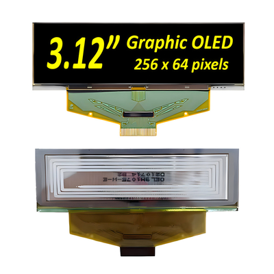 3.12 ιντσών βιομηχανική βαθμίδα OLED οθόνη Μονάδα- 256x64 Pixels, 30-Pin με SPI, I2C διεπαφές