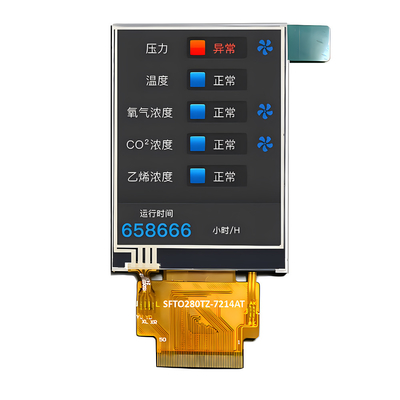 Ηλιακό διάβασμα 2,8 ιντσών IPS TFT LCD με αντίσταση οθόνης αφής 240 x 320 κουκίδες