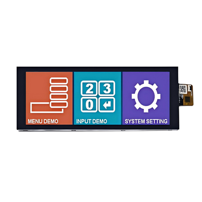 Υψηλή φωτεινότητα 800nits 6,86 ιντσών IPS TFT LCD οθόνη 1280*480 σημεία MIPI Διασύνδεση με CTP