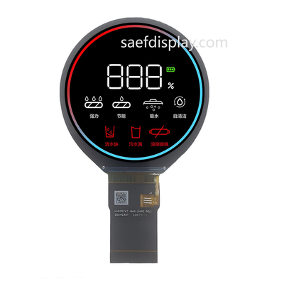 2.48 ιντσών TFT LCD IPS κυκλική οθόνη 3SPI+18RGB Διασύνδεση 480x480 στρογγυλή ανάλυση