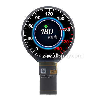 2.48 ιντσών TFT LCD IPS κυκλική οθόνη 3SPI+18RGB Διασύνδεση 480x480 στρογγυλή ανάλυση