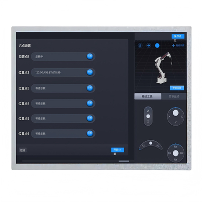 Υψηλή φωτεινότητα 1000nits 12,1 ίντσες IPS TFT LCD οθόνη 1024*768 Dots LVDS Interface