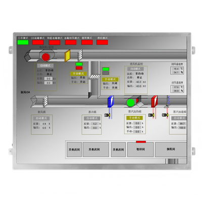 Υψηλή φωτεινότητα 10,4 ιντσών IPS TFT LCD οθόνη 800 Nits 1024x768 Ανάλυση LVDS διεπαφή
