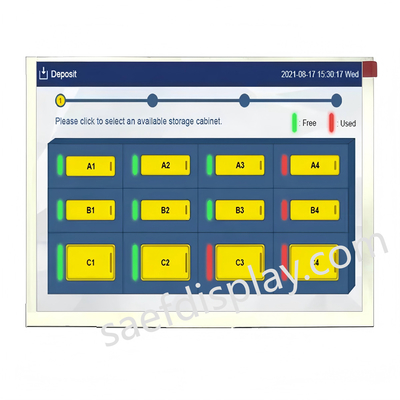 5Εικονική οθόνη LCD TFT 7 ιντσών με ανάλυση 640x480 και διεπαφή RGB για βιομηχανικές εφαρμογές
