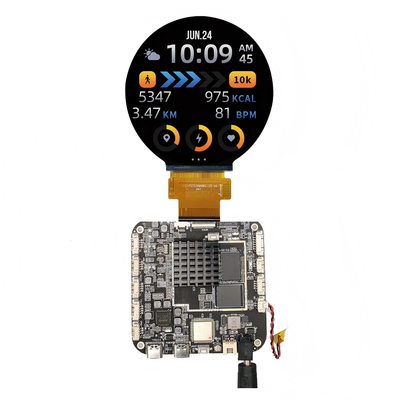 3.4 ίντσες Στρογγυλό TFT LCD Διαφημιστικό Μονιτέρ Με Android RK3566