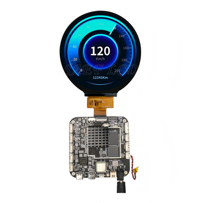 3.4 ίντσες Στρογγυλό TFT LCD Διαφημιστικό Μονιτέρ Με Android RK3566
