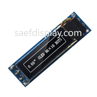 0.69 ιντσών OLED οθόνη - 96x16 I2C, SSD1306 IC, λευκό, συμβατό με Arduino Καλύτερη τιμή ΗΠΑ