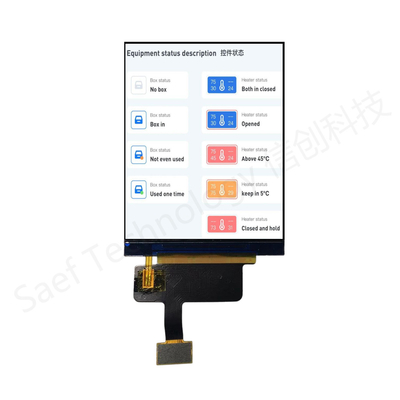 1000nits 2,8 "TFT LCD οθόνη που μπορεί να δει το φως του ήλιου - 480x640 RGB Industrial Display Module