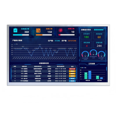 Βιομηχανική βαθμίδα 17,3" φωτεινότητα Full HD TFT LCD Μοντέλο 800 Nits 1920x1080 Διπλό κανάλι LVDS RoHS