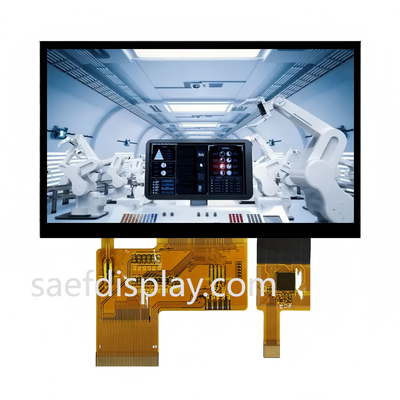 4.3" 1000nit IPS TFT LCD. 480×272 RGB. Συγκινητικό άγγιγμα. RGB 24-bit Παράλληλο. -30°C έως +80°C (ΗΠΑ/Γερμανία).
