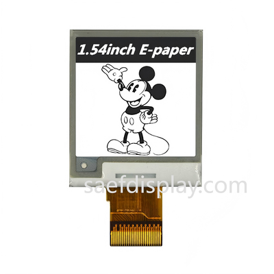 1.54" Ε-Μαγιό Δείκτης. 200×200 B/W. SPI Διασύνδεση. Υπερ-Λιγότερη Ενέργεια.